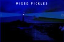 Ein Leuchtturm von See aus in dunkler Nacht