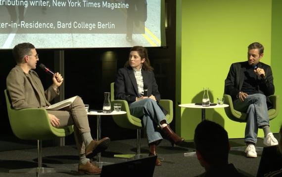 Eine transatlantische Diskussion Die Bühne in der Heinrich Böll Stiftung