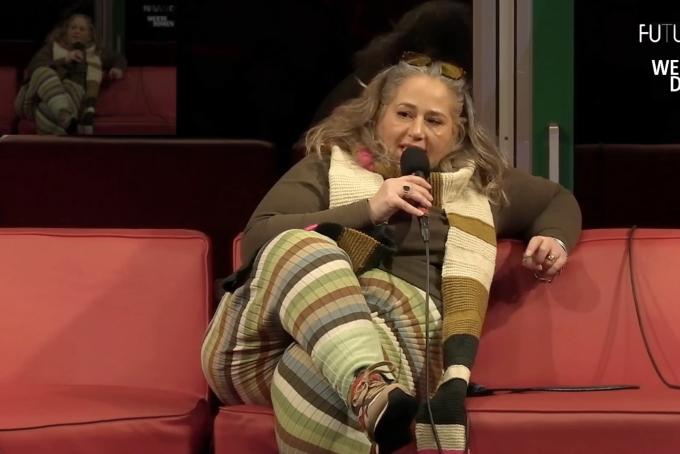 Cindy aus Marzahn auf der taz-couch